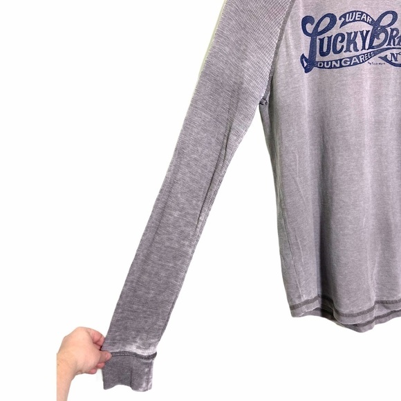 Lucky brand Venice burnout long sleeve thermal top - Picture 4 of 6